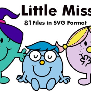 Little Miss SVG/PNG Bundle + Bonus Font: Designs for Crafting