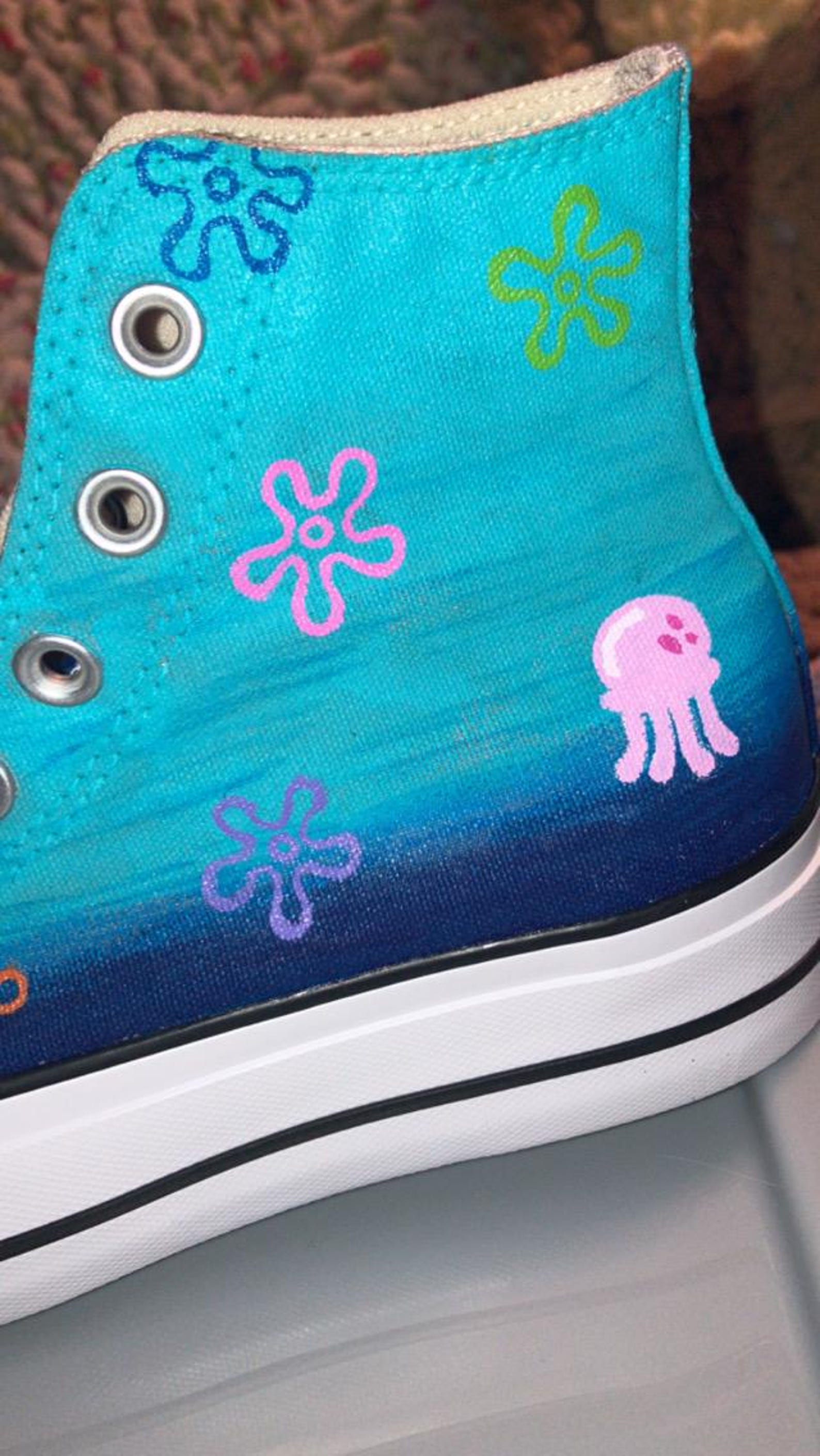 Deviantart Converse Cartoon Inspired Hand Painted Converse - Etsy