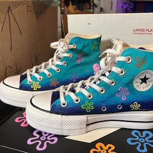 Cartoon Inspired Hand Painted Converse