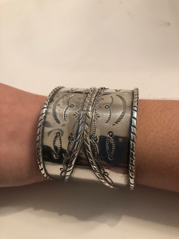 Sterling Silver Vintage Navajo Cuff