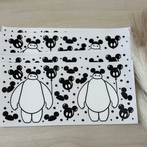 Disney Baymax Mouse Balloon UV DTF wrap