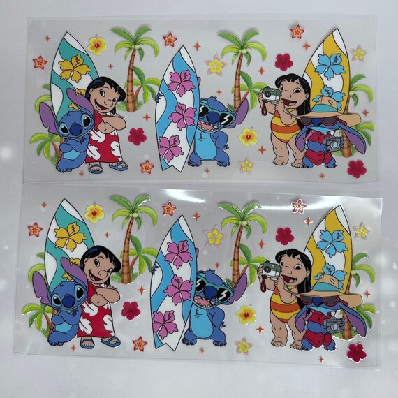 Lilo and Stitch Beach Day UV DTF Wraps - Etsy