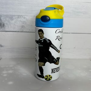 Vaso infantil de Ronaldo Cristiano / Vaso personalizado para niños / Botellas de agua con nombre / Vaso infantil personalizado