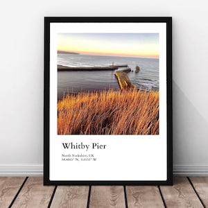 Whitby Pier Kunstdruck, Fotografie, Wandkunst, North East, Yorkshire