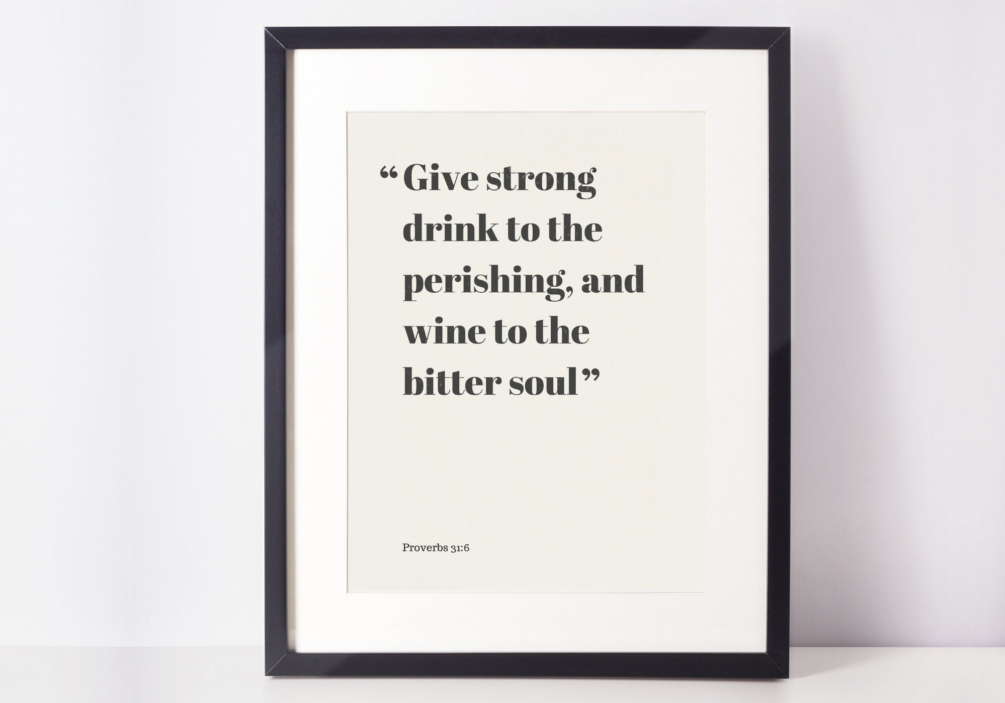 Starker Drink lustige christliche Kunst Bibel Zitat Etsy