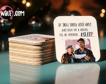 Christmas Vacation Coasters • Funny Movie Quote • Griswold Holiday Decor • White Elephant Gift