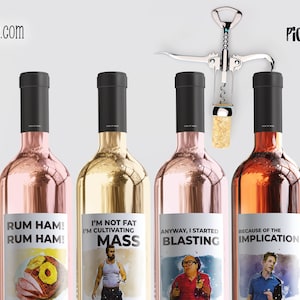 It&#39;s Always Sunny Wine Bottle Labels: Parody Fan Gifts