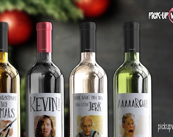 Home Alone Inspired Wine Labels • Merry Christmas Ya Filthy Animal • Kevin McCallister • Wine Gift