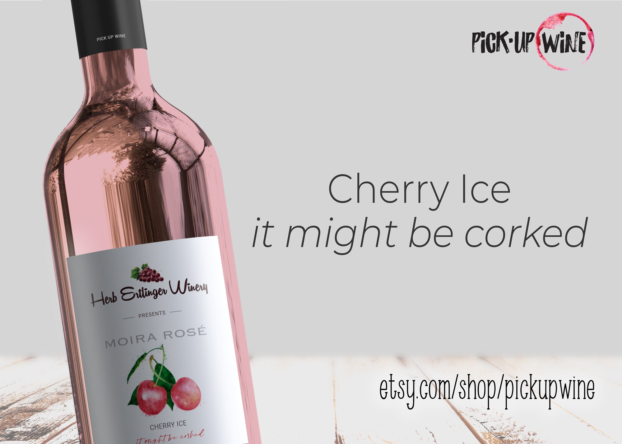 Moira Rosé Wine Label Herb Hertlinger Winery Schitt's Etsy