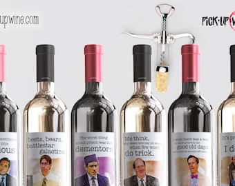 The Office Wine Labels: Funny TV Show Stickers