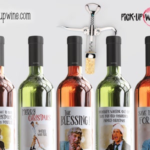 Christmas Vacation Wine Labels • Clark Griswold • Cousin Eddie • Shitters Full