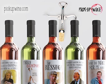 Christmas Vacation Wine Labels • Clark Griswold • Cousin Eddie • Shitters Full