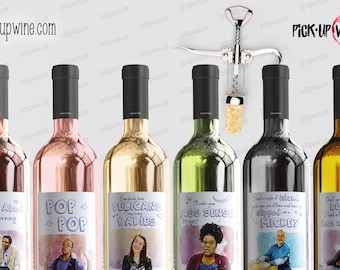 Community Wine Labels: Parody TV Show Stickers