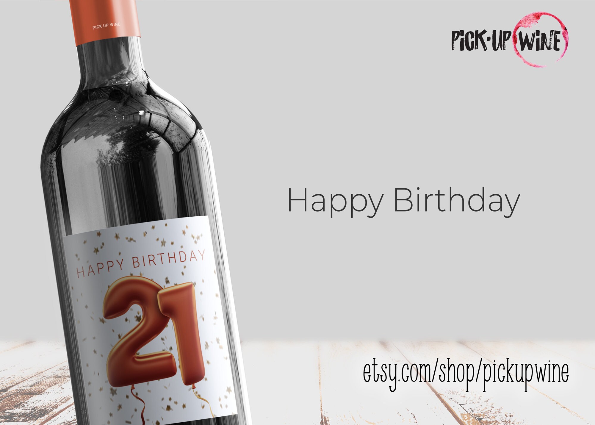 Alles Gute zum Geburtstag Wein Label custom Number Etsy.de