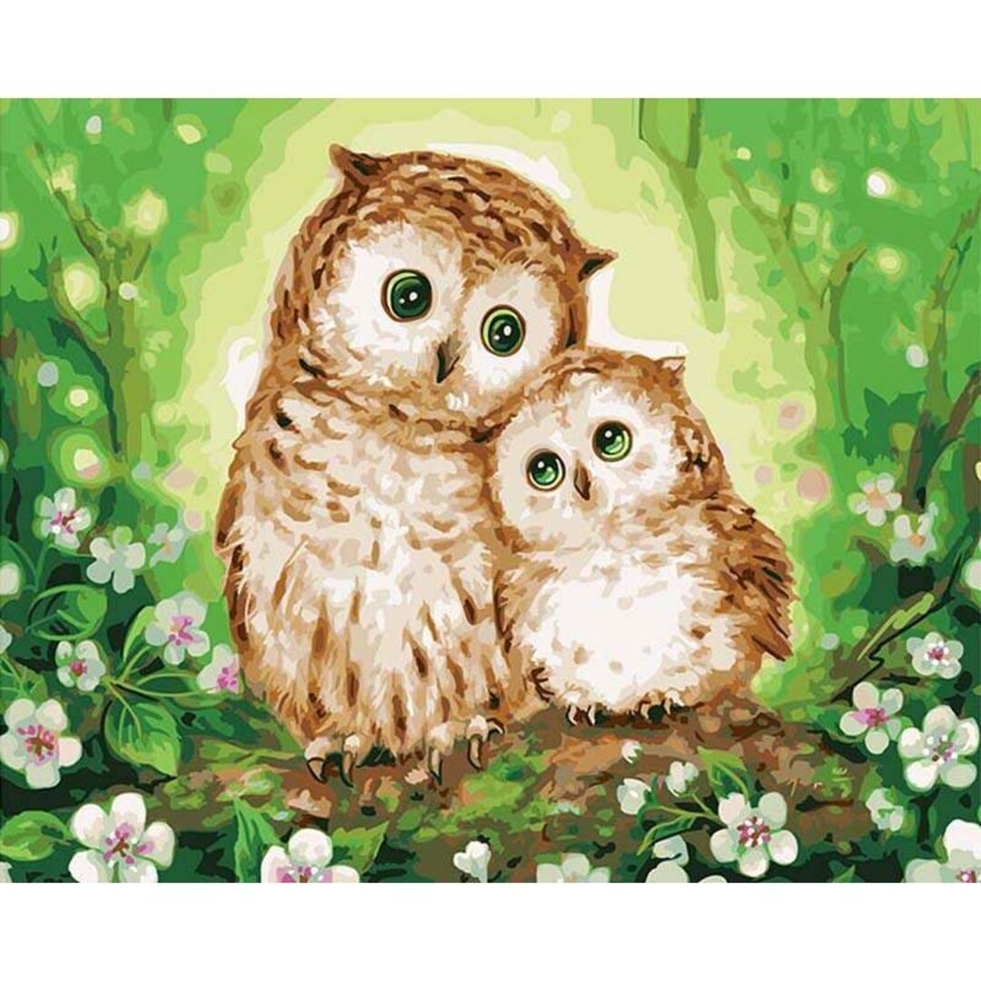 Mom and Baby Owl DIY Easy Painting by Numbers Set Adults Kids - Etsy Mom and Baby Owl DIY Easy Painting by Numbers Set Adults Kids - Etsy