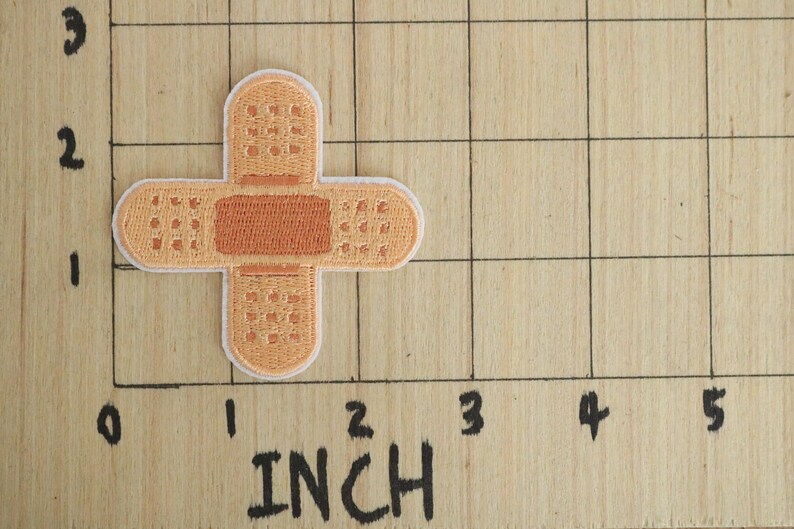 Bandaid Patchbandage Patch Iron on Patchembroidered Etsy