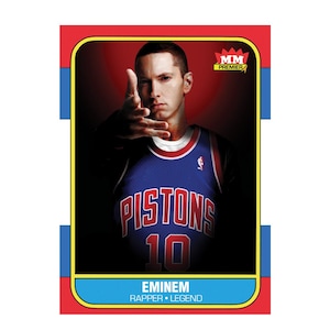Eminem Jordan Rookie Card Design Style | Hip-Hop Trading Card