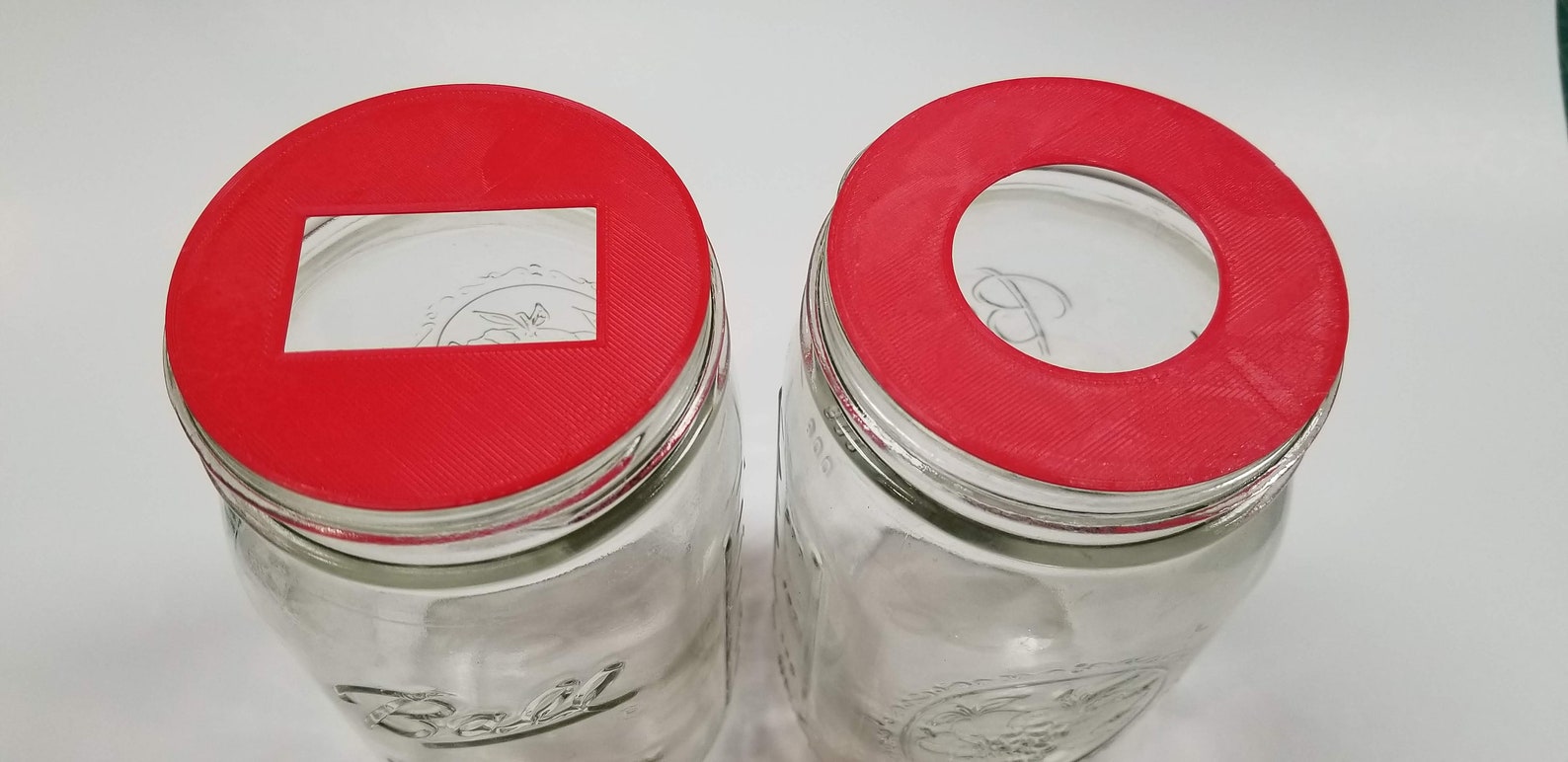 Set of 4 Hygrometer Lids for Wide and Regular Mouth Mason Etsy