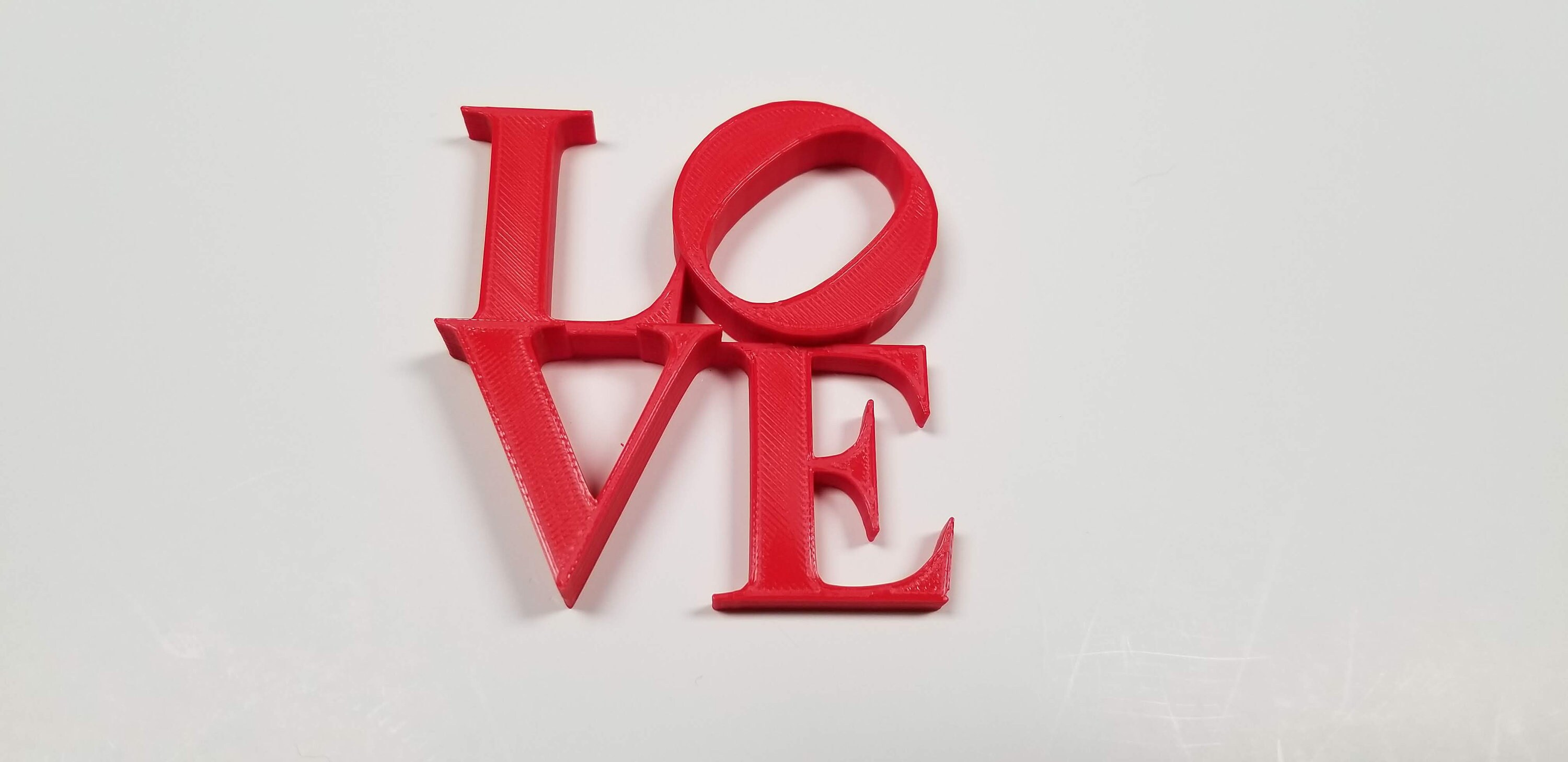 3D Printed Love Block Stacked Letters | Etsy