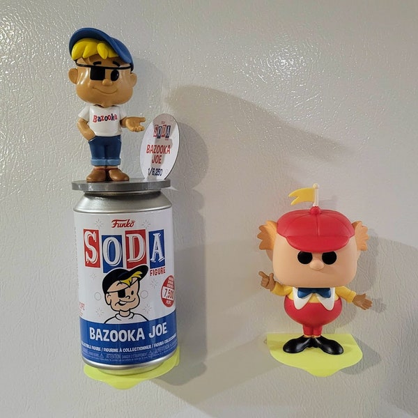Funko Pop and Soda Shelf