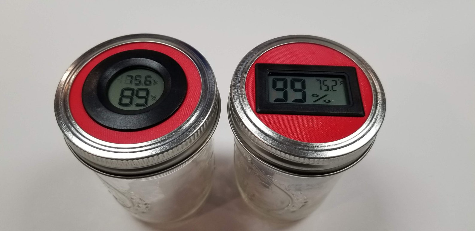 Set of 4 Hygrometer Lids for Wide and Regular Mouth Mason Etsy