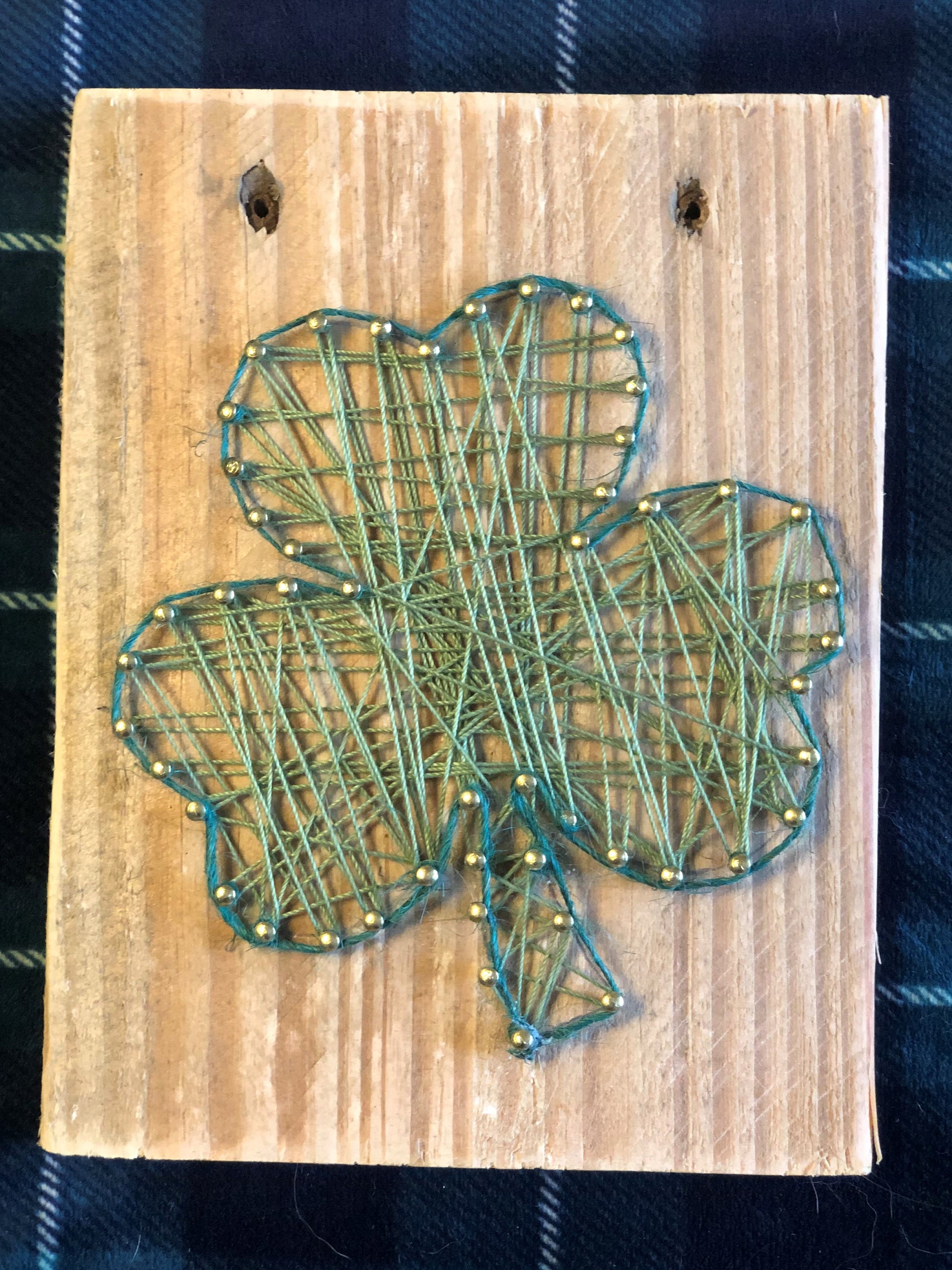 Shamrock String Art Wall Decor Etsy