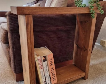 Solid Wood End Sofa Table Narrow Side Table - Various Sizes & Colours Available