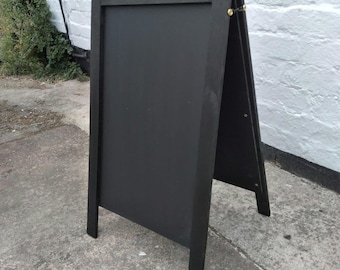 Black Wooden A Board - Sandwich - Blackboard - 70 x 40cm - Made in UK