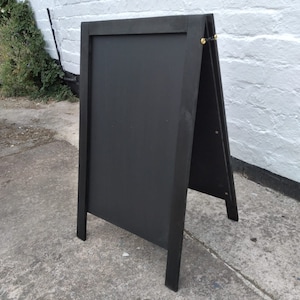 Black Wooden A Board - Sandwich - Blackboard - 70 x 40cm - Made in UK
