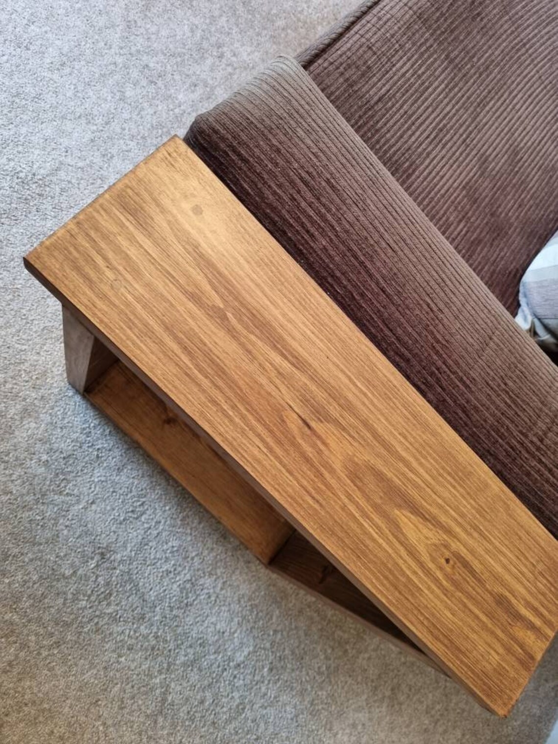 Solid Wood Narrow Side End Sofa Table With Storage Various Etsy UK