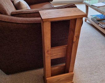 Solid Wood End Sofa Table Narrow Side Table Various Sizes & Colours ...