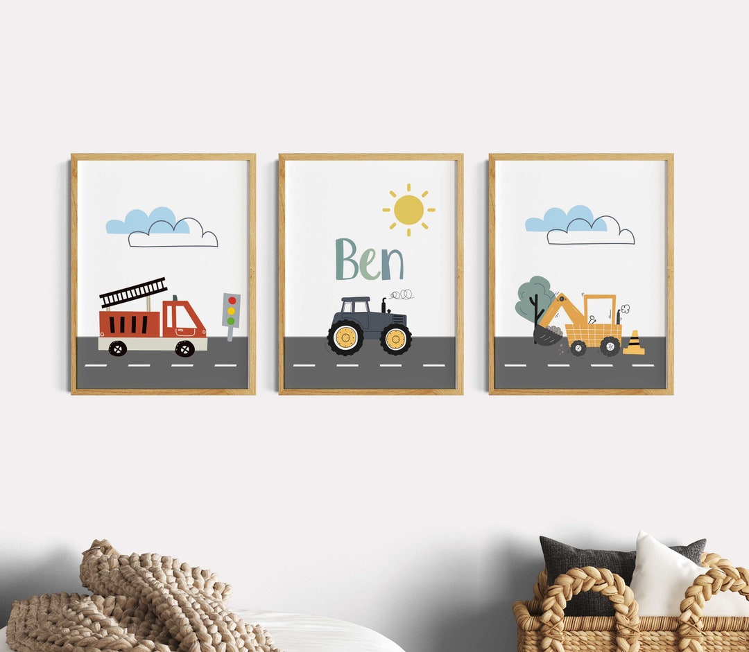 Samunshi Wandtattoo-Set „Bagger“ – 16-teilig, Mehrfarbig, Für Kinderzimmer-Deko, Inkl. Klebeanleitung Samunshi Wandtattoo-Set „Bagger“ – 16-teilig, Mehrfarbig, Für Kinderzimmer-Deko, Inkl. Klebeanleitung