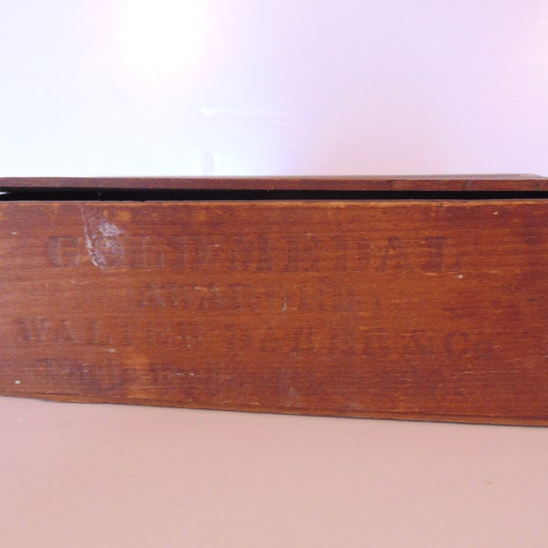 Vintage Antique Walter Baker Company German Chocolate Wooden Box AntiquiTeas Tea