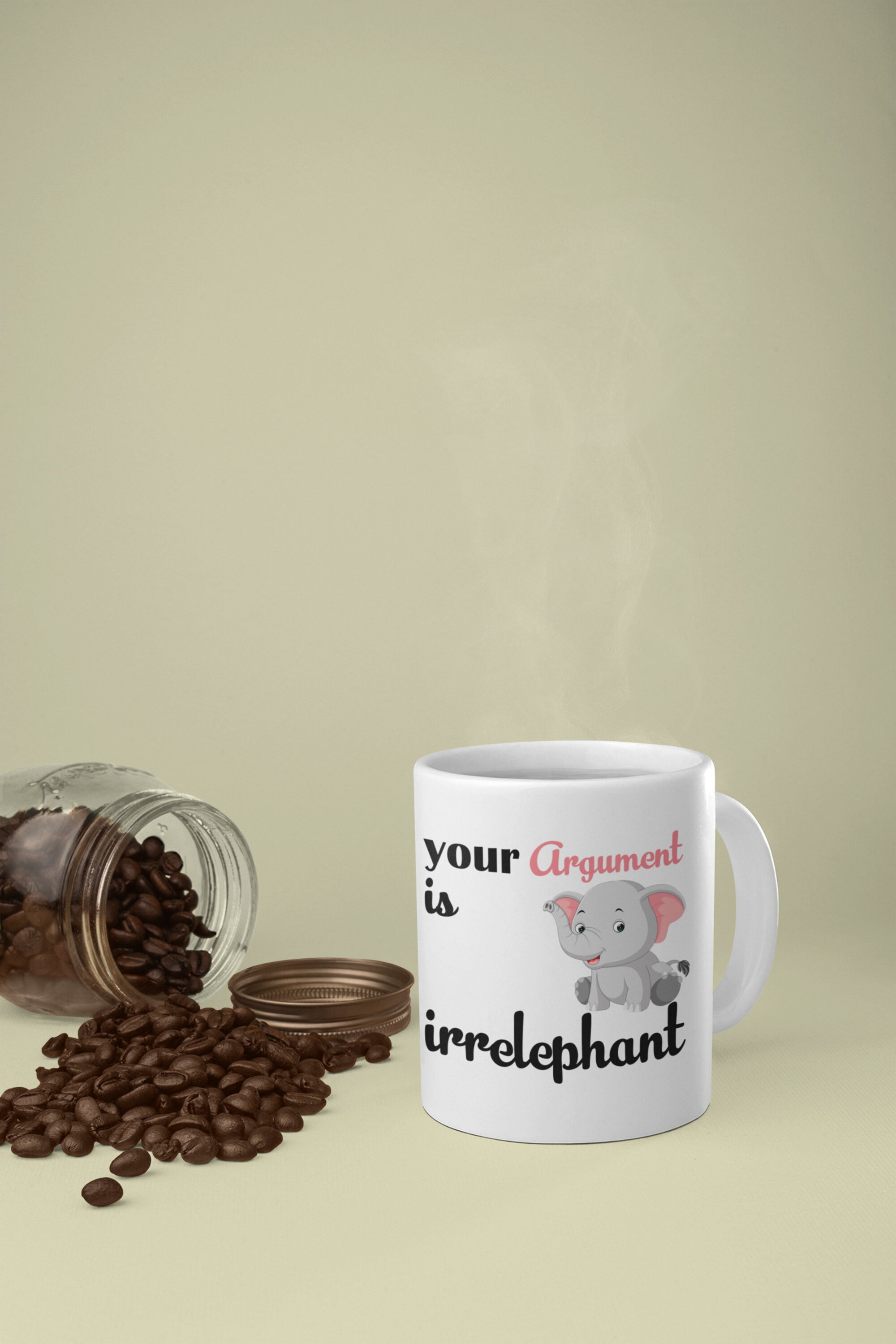 Discover Your Argument is Irrelephant Coffee Mug for Lawyers, Gift for Attorneys
