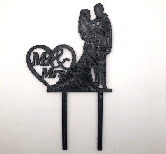 Mr & Mrs CAKE TOPPER | Made from recycled plastic and biodegradable | 3D Printed