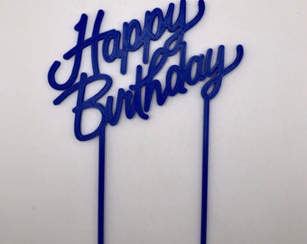 HAPPY BIRTHDAY Cake Topper | Made from recycled plastic & Biodegradable | 3D Printed