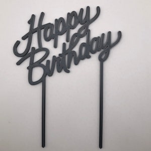 HAPPY BIRTHDAY Cake Topper | Made from recycled plastic & Biodegradable | 3D Printed image 2