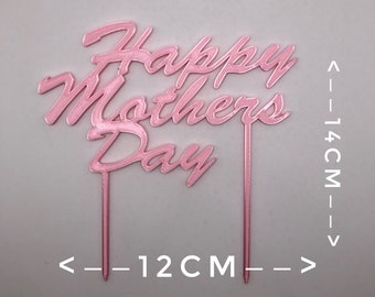HAPPY MOTHERS DAY Cake Topper | Made from recycled plastic & biodegradable | 3D Printed