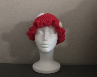 Mushroom Crochet Hat