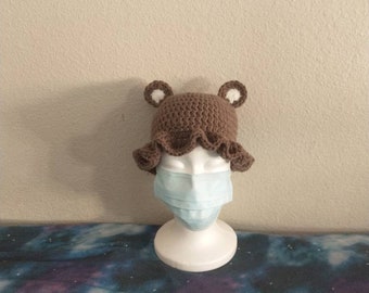 Crochet Bear Bucket Hat