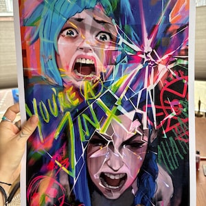 Poeder/jinx geheimzinnige print