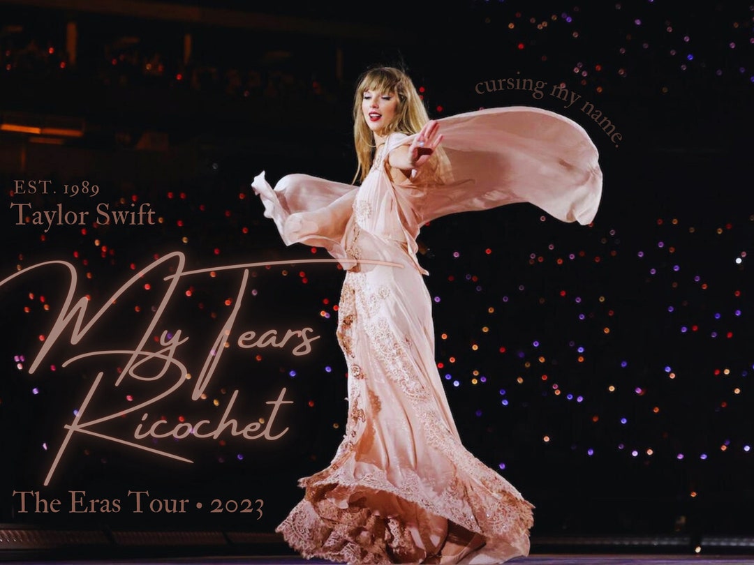 Taylor Swift My Tears Ricochet Poster Digital Art Frame Work Eras Tour
