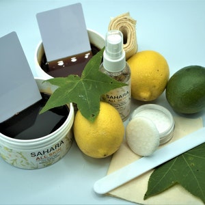 Vegan Sugar Wax Hair Removal Kit: Chamomile, Aloe & Jojoba image 1