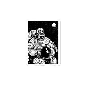 Interview mit einem Astronauten - Blasenfreie Aufkleber