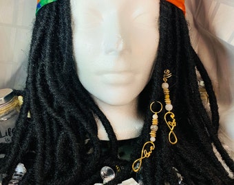 Hair Beads Loc Dread Schmuck Infinity Dread Bead 25mm Lovers Locs 2 Gold Infinity Dread Beads Dreadlock Jewellery Hair Jewelry