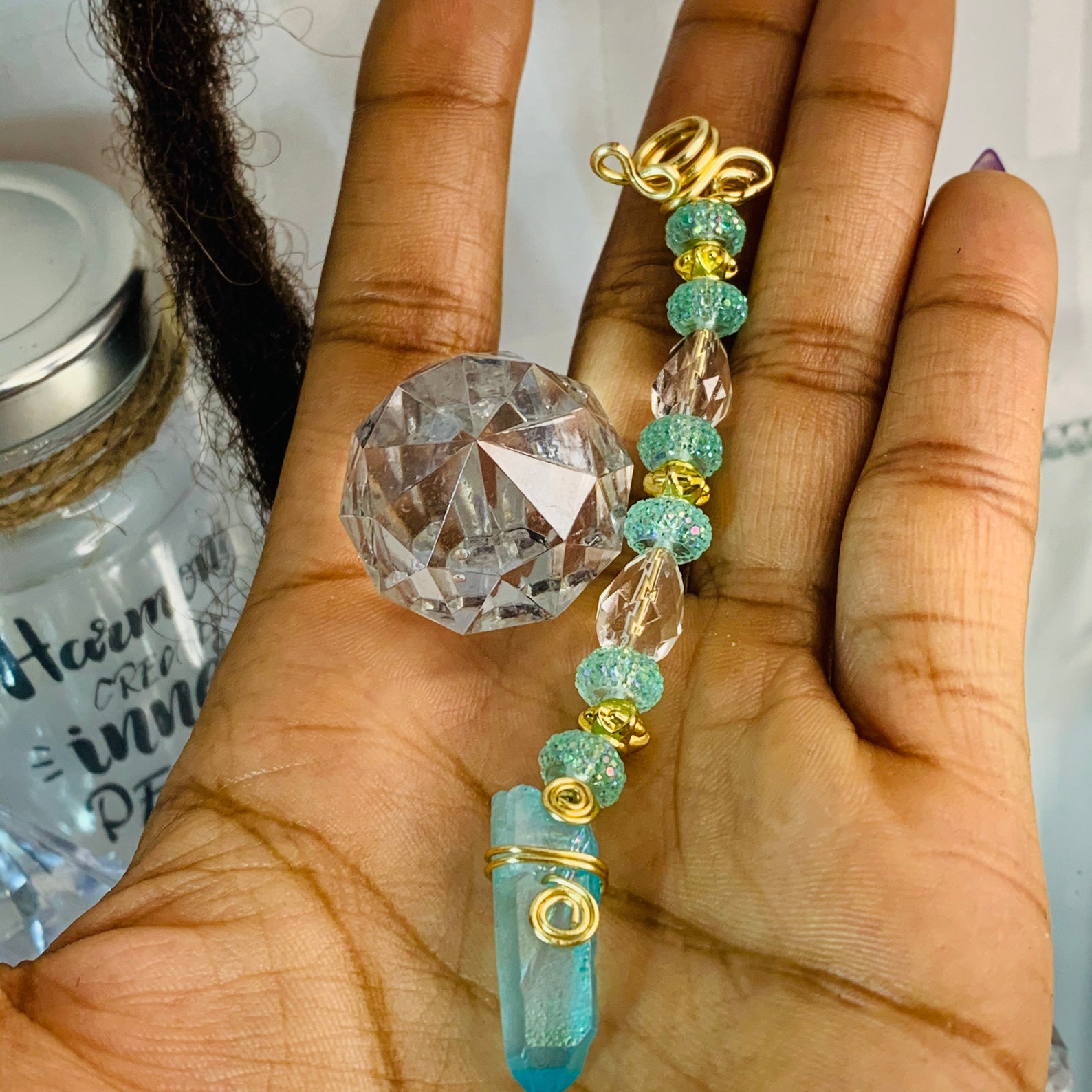 Mixed Raw Crystal Quartz Loc Jewelry Loc Extension Jewelry Etsy