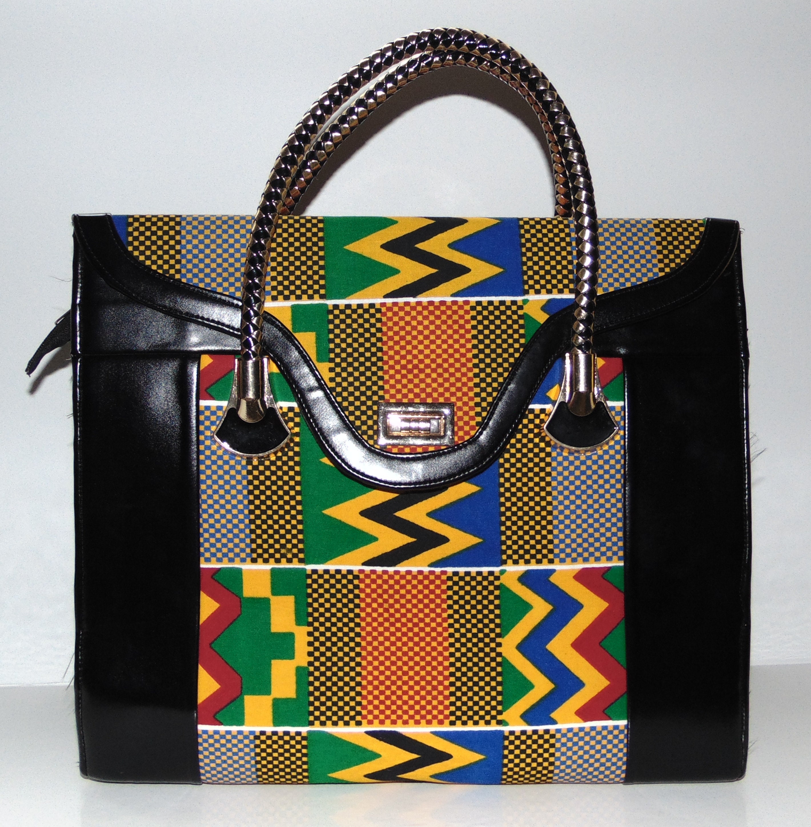 Kente Tote Bag African Fashion Ghana Made Handbag Gift Etsy