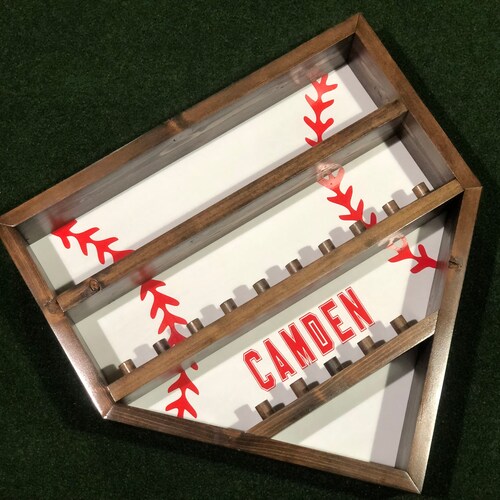 Homeplate Baseball and Ring Display Etsy