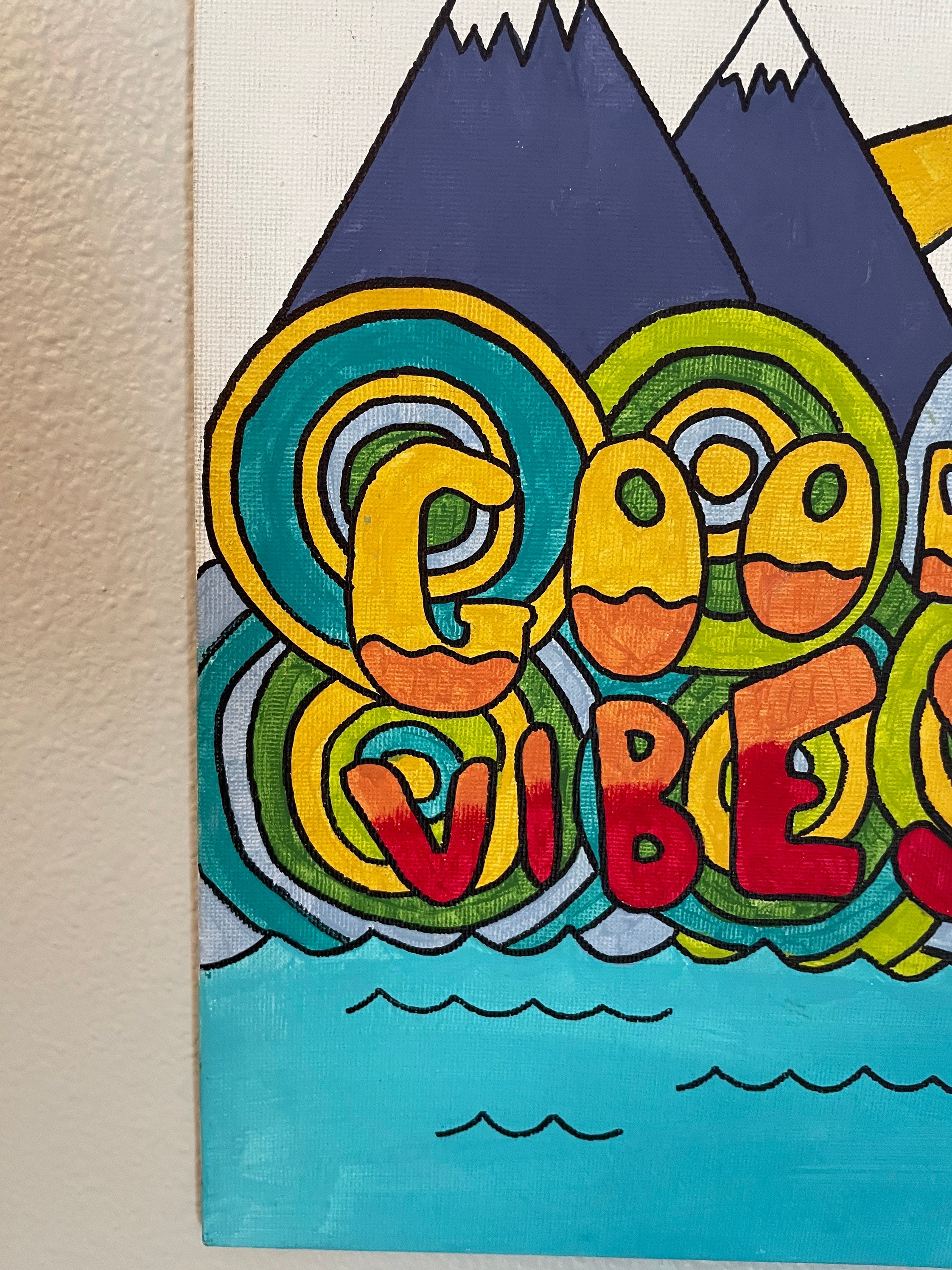 Good Vibes Painting Etsy