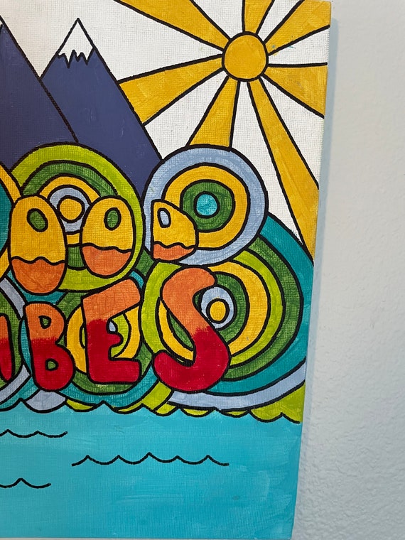Good Vibes Painting Etsy